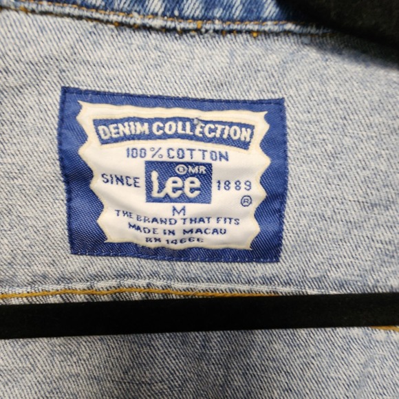 Vintage Lee Denim McDonalds Jean Jacket Mens Medium Blue Embroidered Cotton RARE - Picture 7 of 14